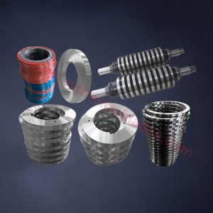 Metal slitting machine blades